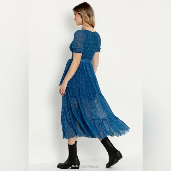 Zelda Weapons Wrap Midaxi Dress, Blackmilk size small - Picture 5 of 9